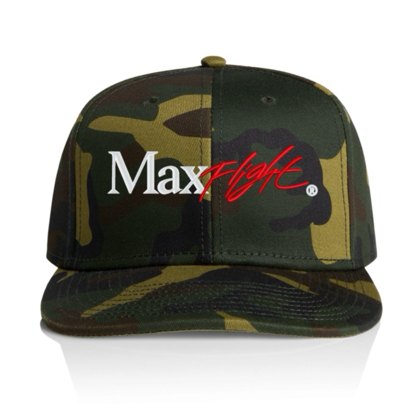 MAX FLIGHT SNAPBACK HAT -  CAMO/WHITE/SPORT RED
