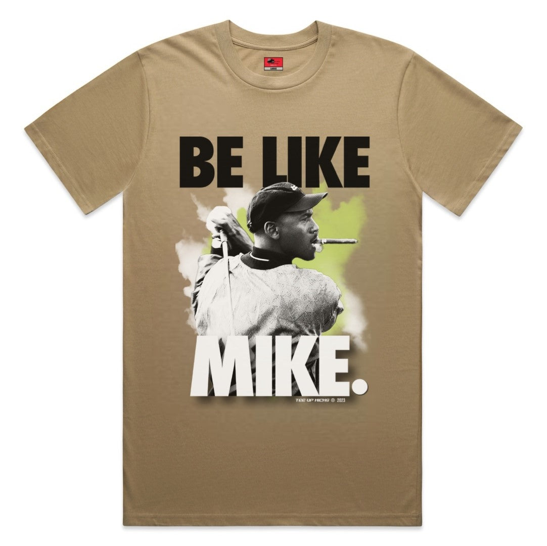 BE LIKE MIKE SHIRT - SAND/BLACK/WHITE/VOLT – Tee Up Kicks Golf